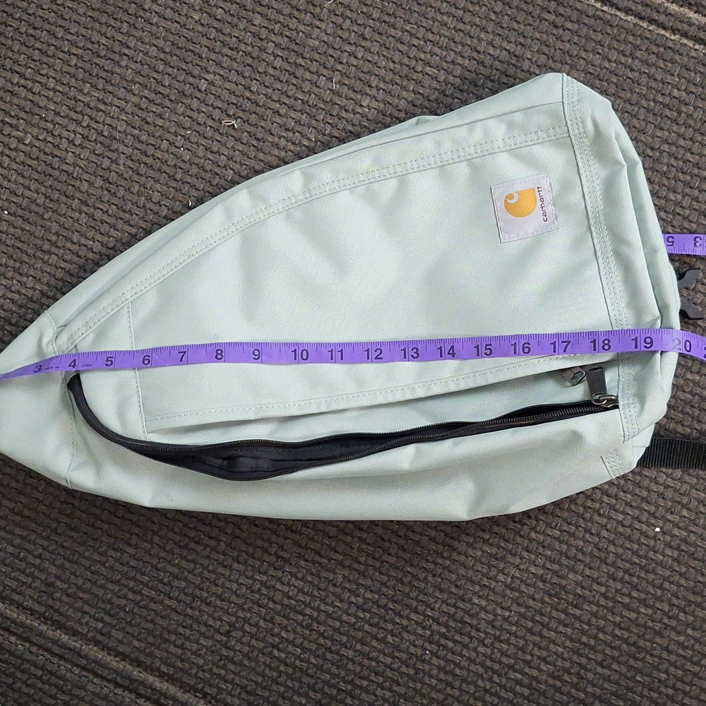 Carhartt  Turquoise Canvas Sling Bag - Picture 10 of 12